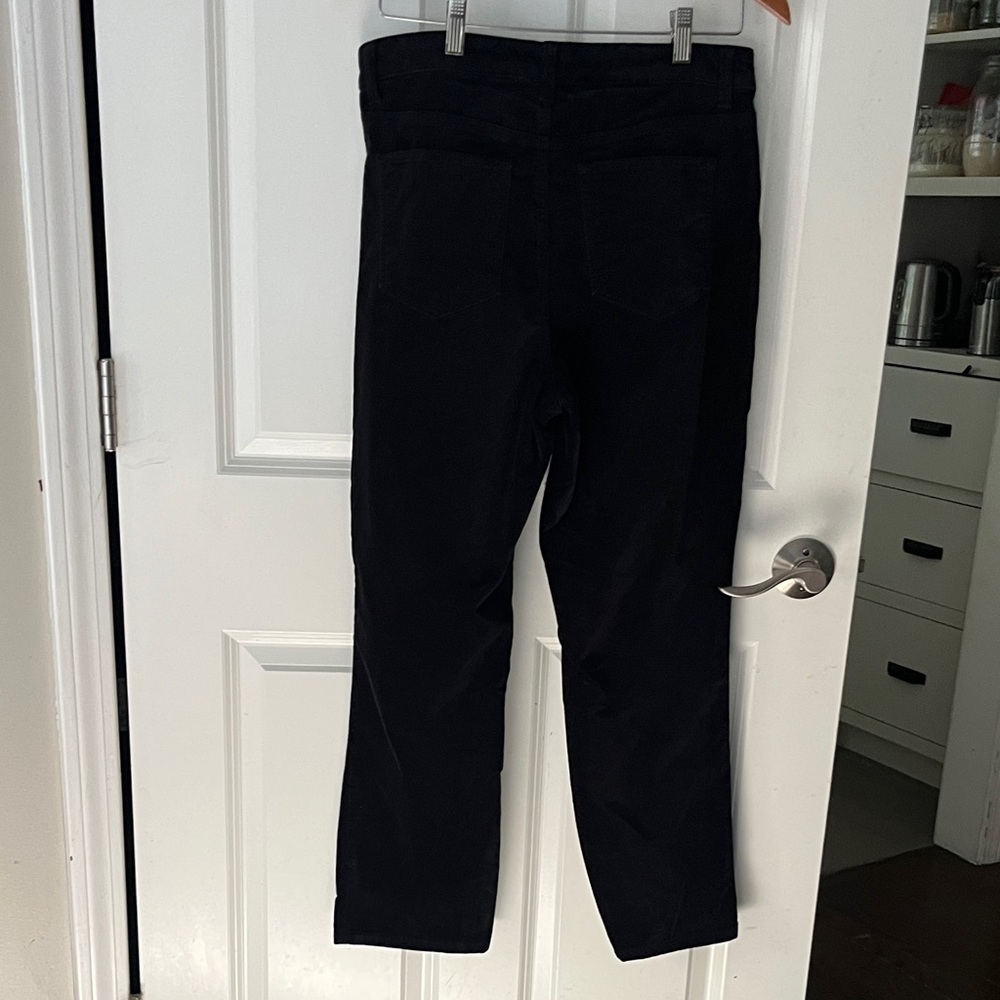 Talbots Curvy Black Sateen Straight leg pant. Sis 10p - Picture 6 of 9